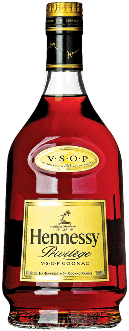 Hennessy Privilege V S O P Cognac Bottle PNG