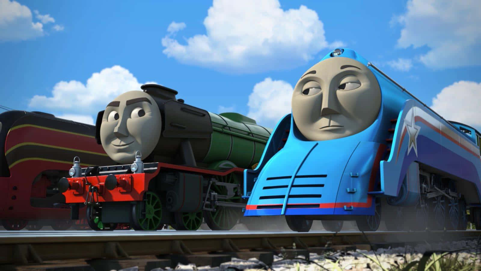 Henry And Gordon In Thomas And Friends Wallpaper