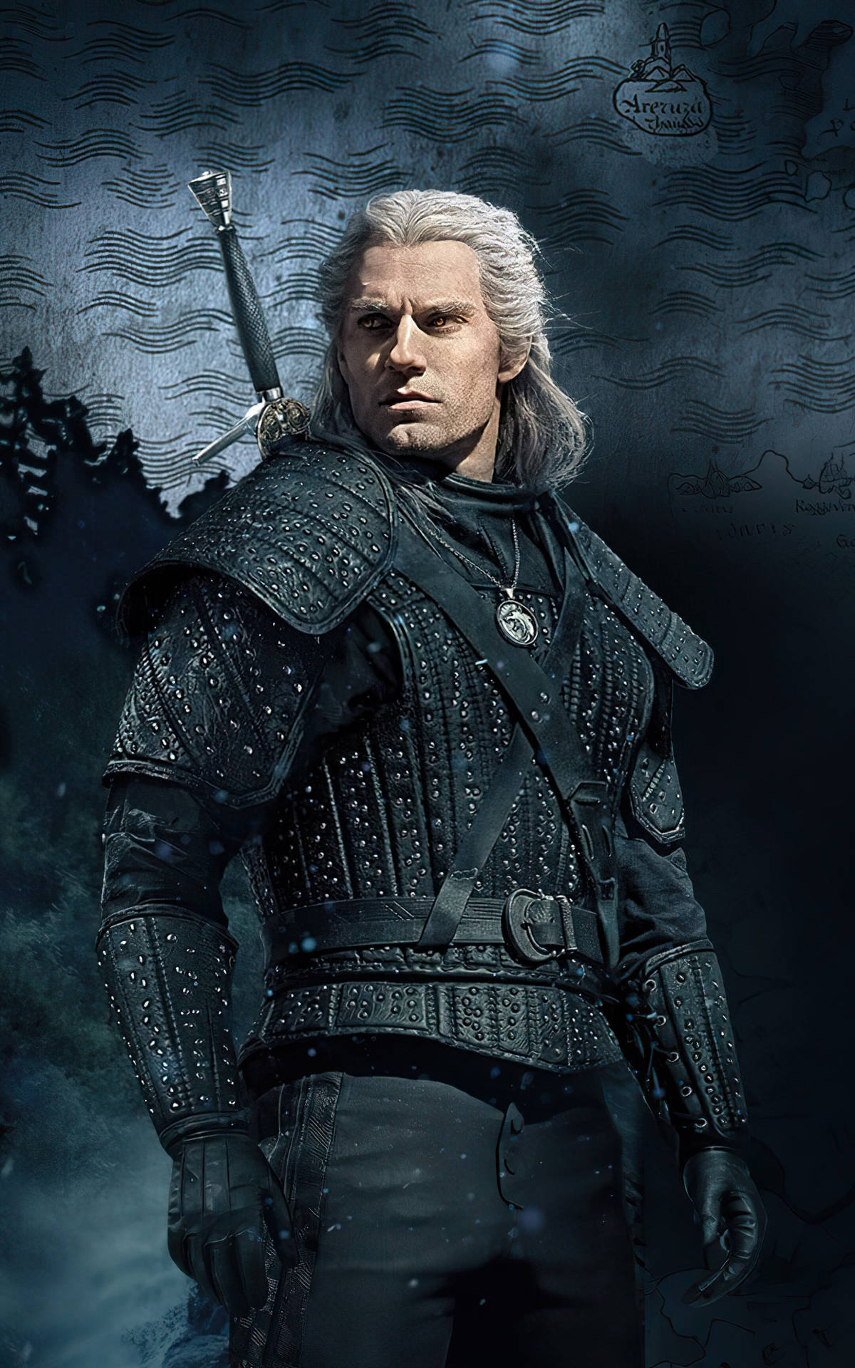Henry Cavill As Geralt Art Wallpaper
