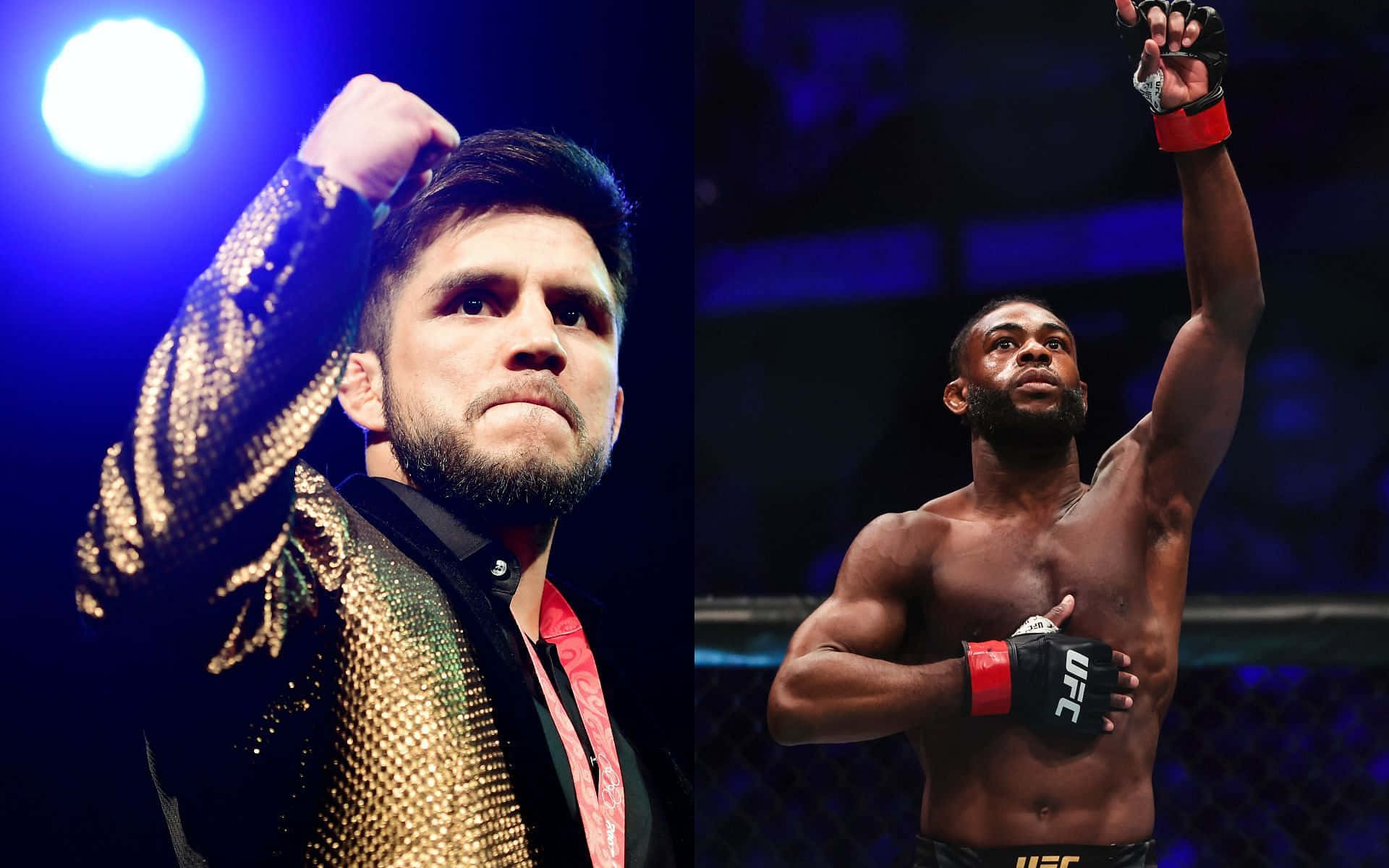 Henry Cejudo And Aljamain Sterling Collage Wallpaper