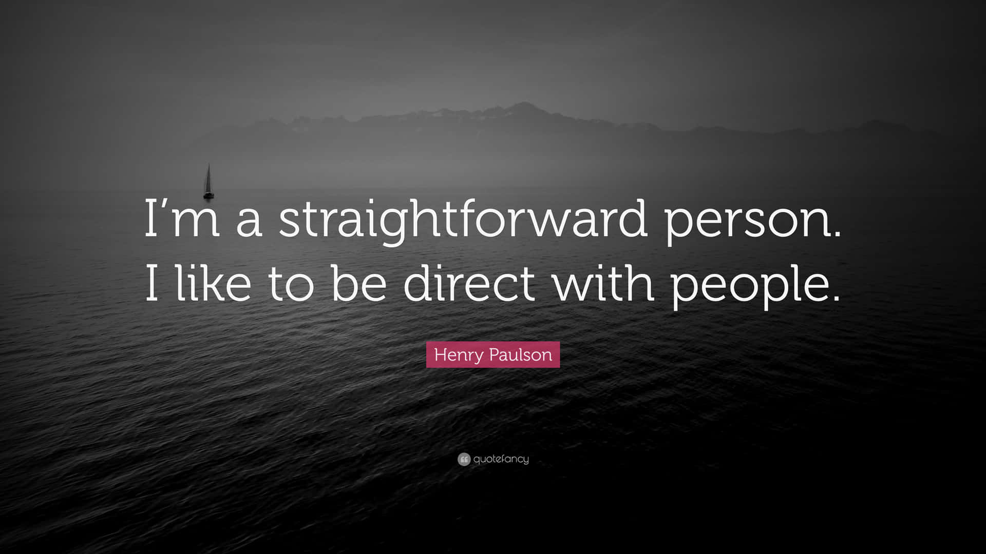Henry Paulson On Personal Interaction Wallpaper