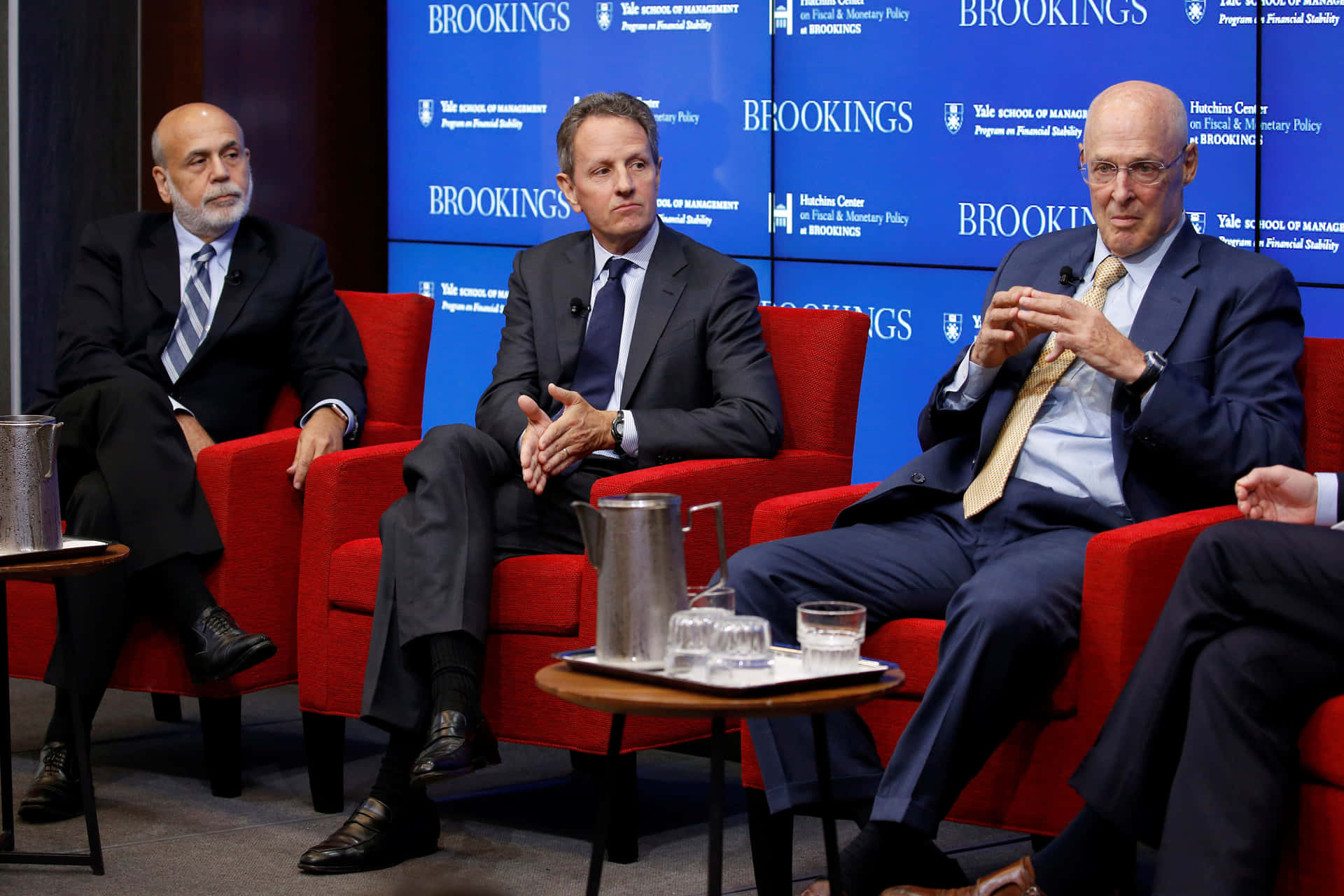 Henry Paulson taler på Brookings Institution Wallpaper
