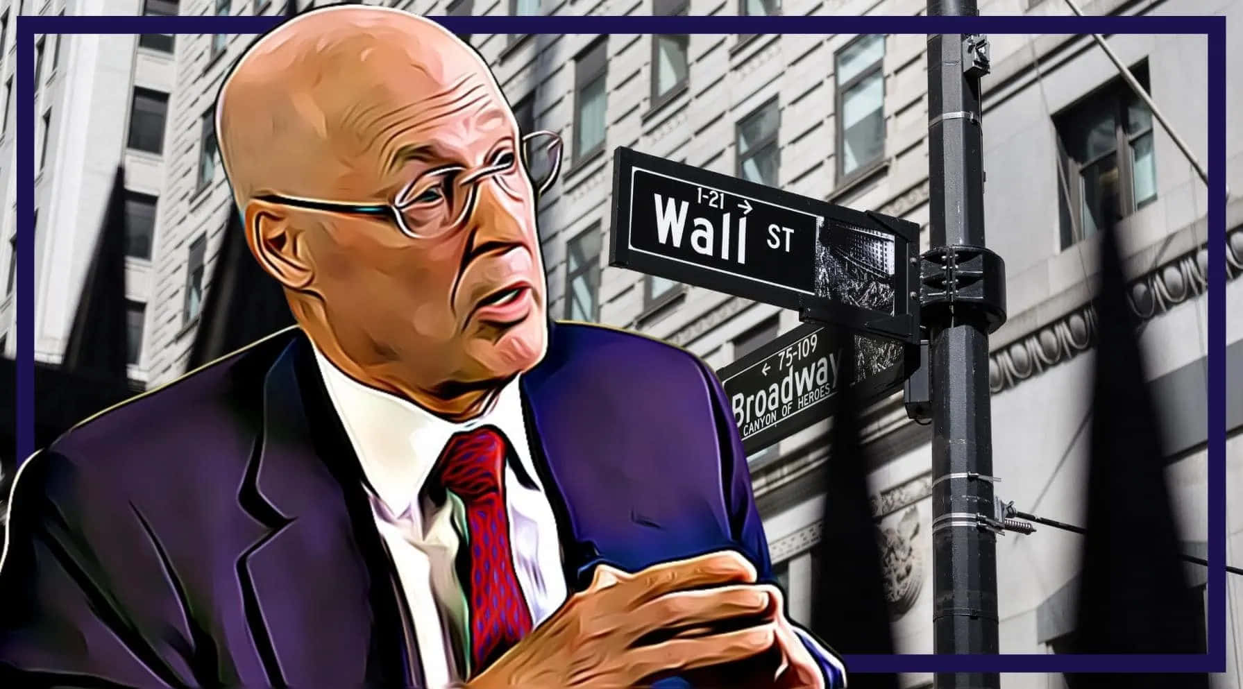 L'exsegretario Del Tesoro Degli Stati Uniti, Henry Paulson, A Wall Street Sfondo