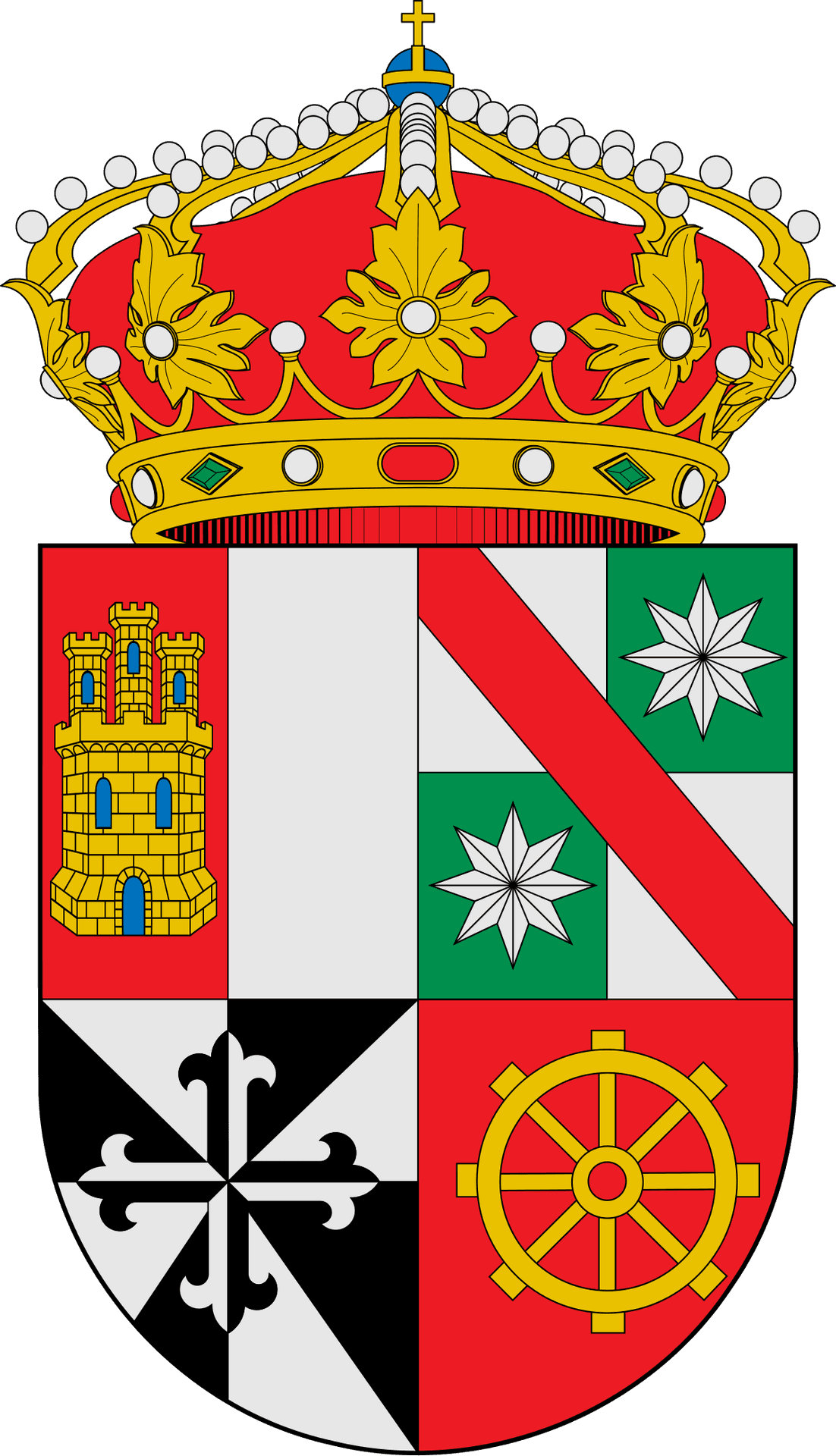 Heraldic Coatof Armswith Crown PNG