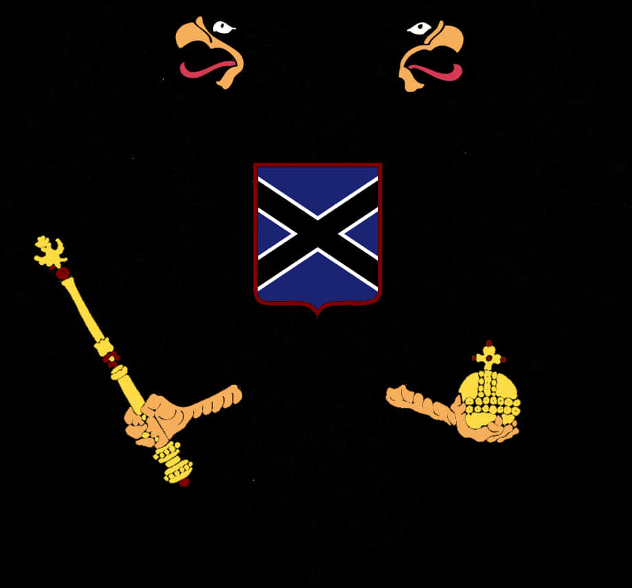 Heraldic Elementsand Eagle Logo PNG