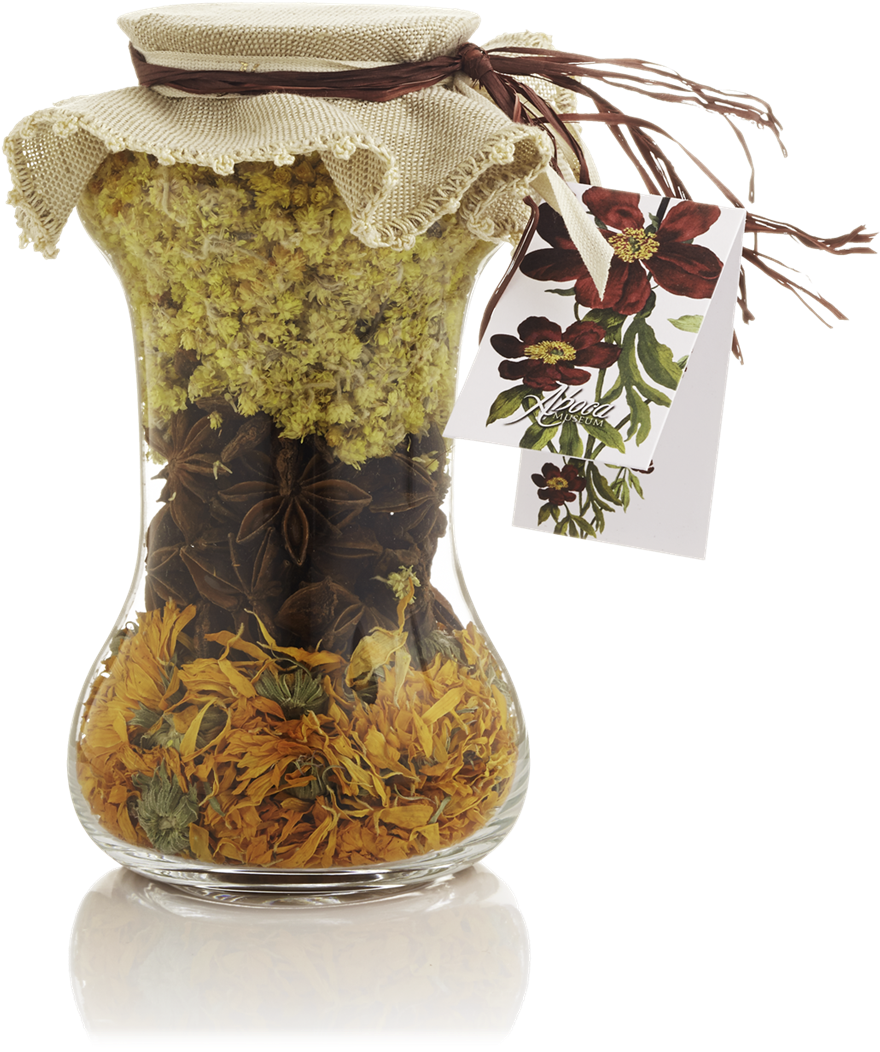Herbal Infusion Glass Jar PNG