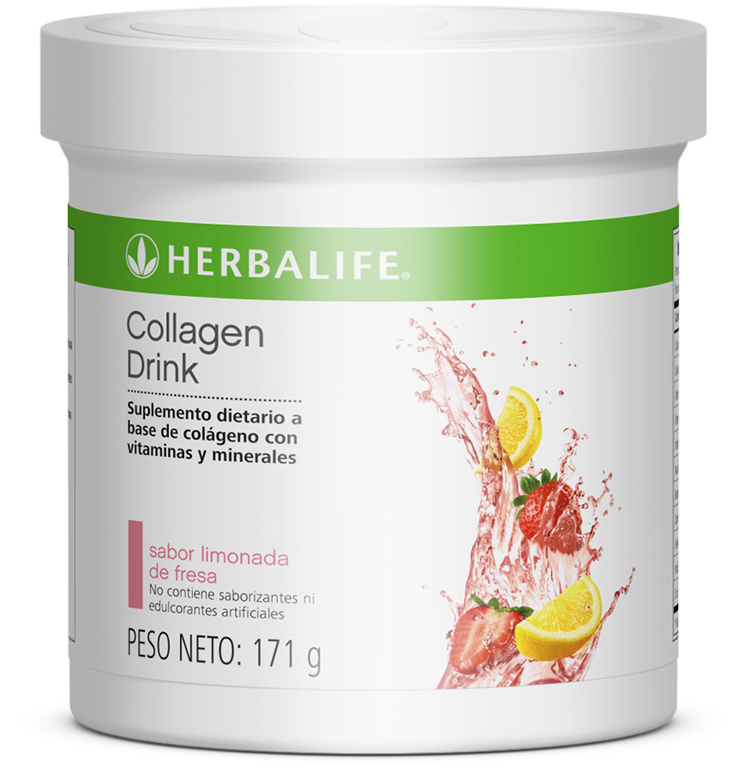 Herbalife Collagen Drink Strawberry Lemonade Flavor PNG