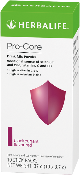 Herbalife Pro Core Drink Mix Powder Packaging PNG