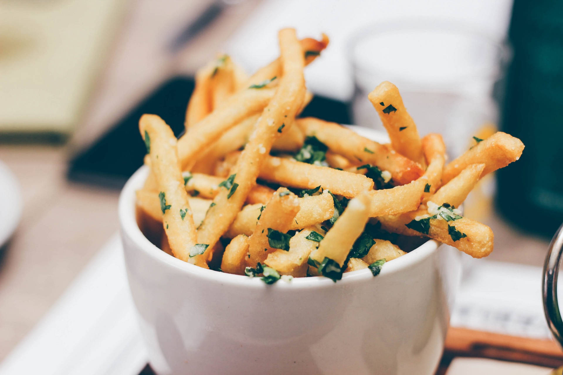 Savory Herbed French Fries Wallpaper