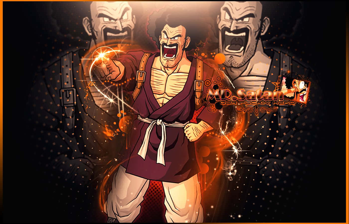 Follow the Trail to Victory with Hercule Satan Wallpaper