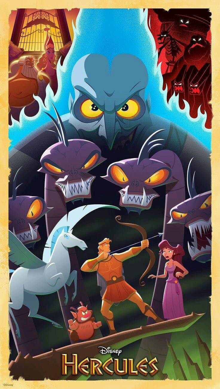 Hercules Animated Movie Poster