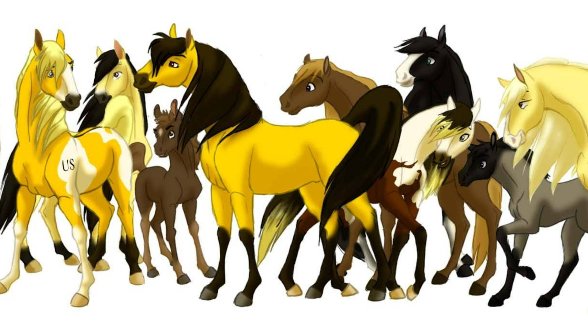 Herd Of Horses From Spirit Stallion Of The Cimarron Wallpaper