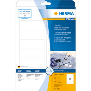 Herma Textile Name Labels Packaging PNG