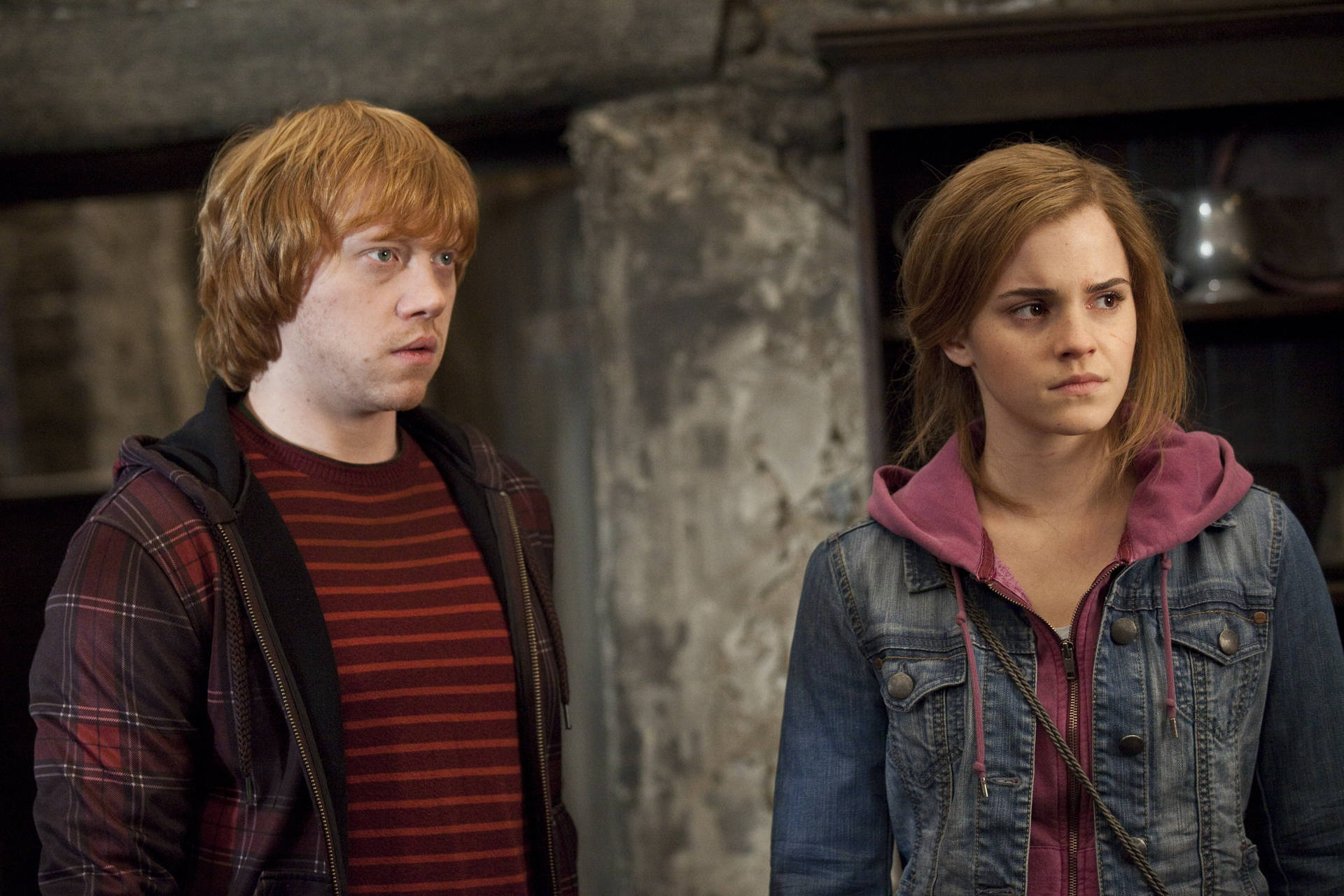 "Ron, Hermione&a taste of adventure." Wallpaper