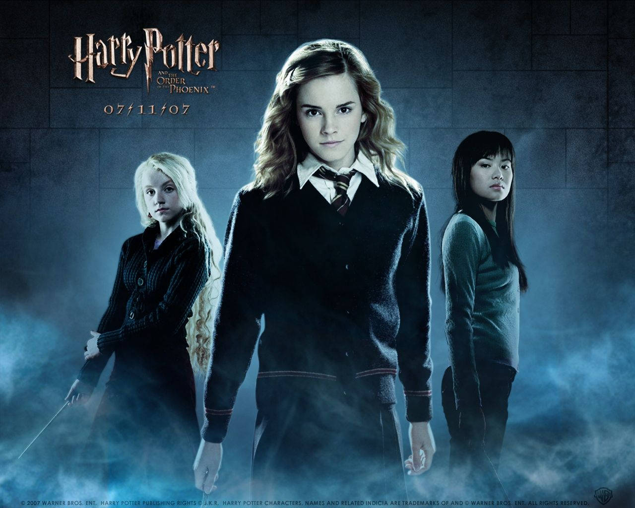 Hermione Granger and the Girl's of Harry Potter Wallpaper