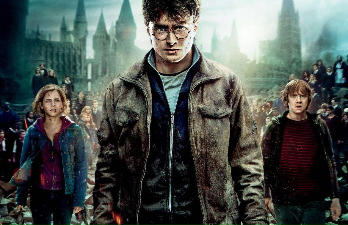 Hermione Granger, Ron Weasley og Harry Potter iPad tapet Wallpaper