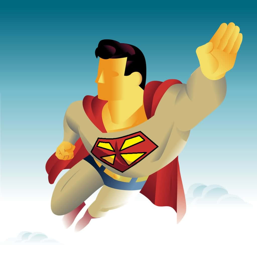 Supermanflyver Gennem Luften.