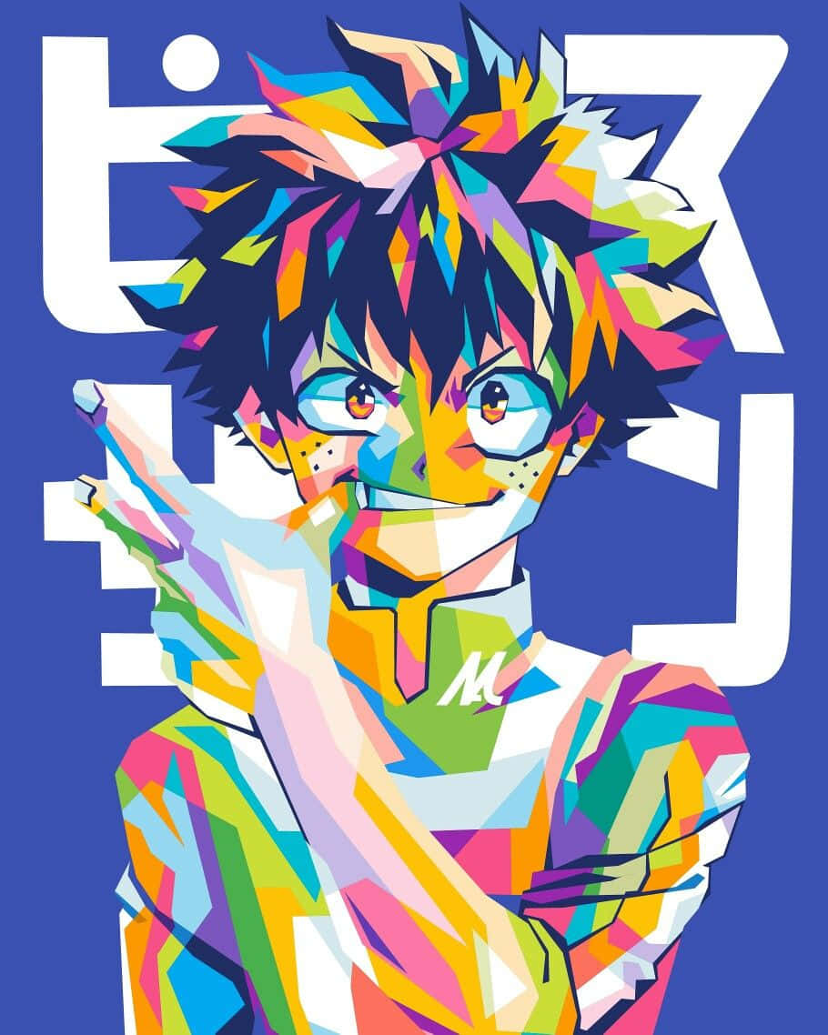Hero Academia Colorful Anime Wallpaper