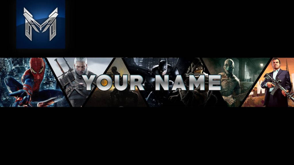 Plantillade Banner De Youtube Para Hero Gaming. Fondo de pantalla