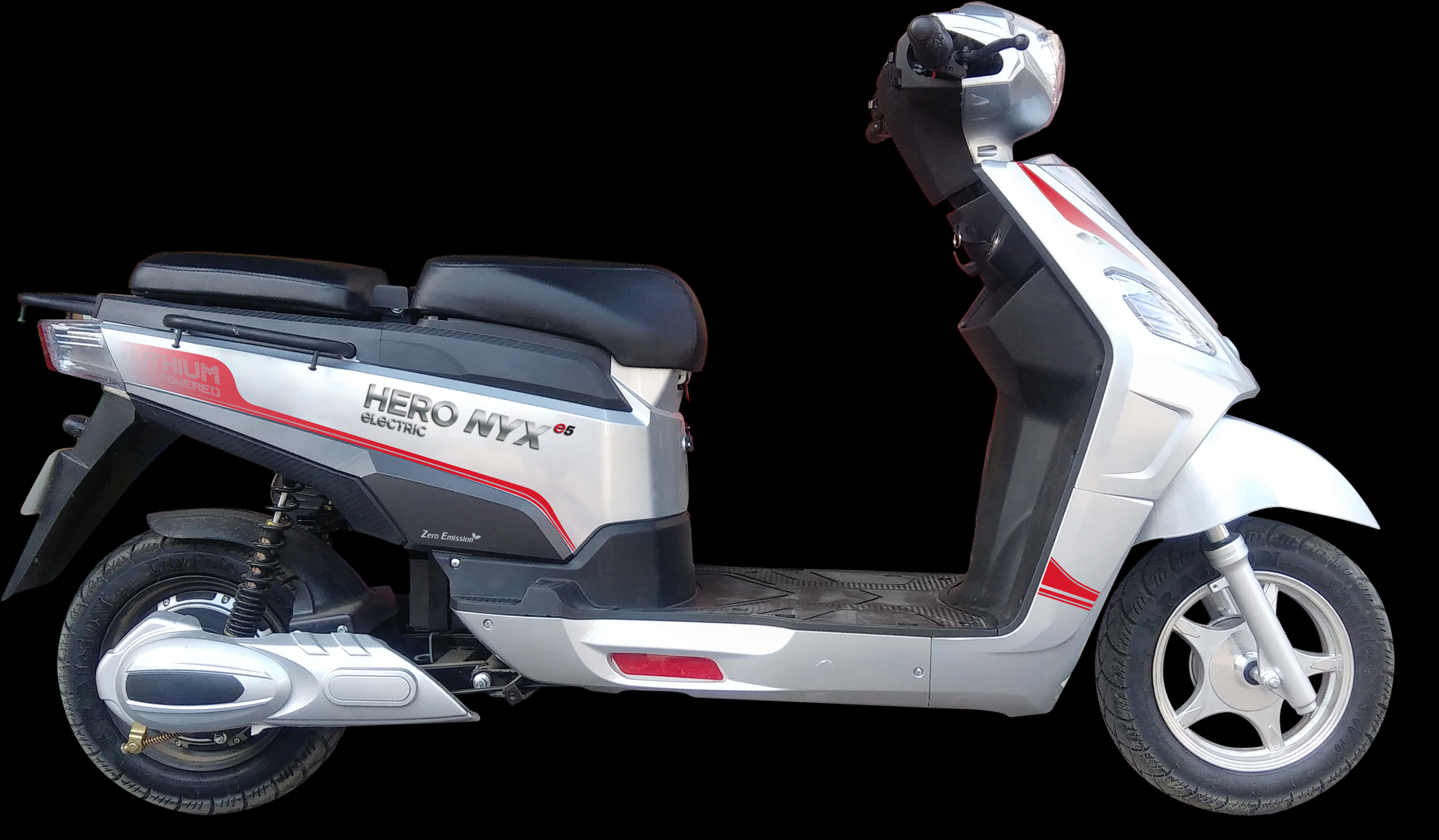 Hero N Y X Electric Scooter Side View PNG