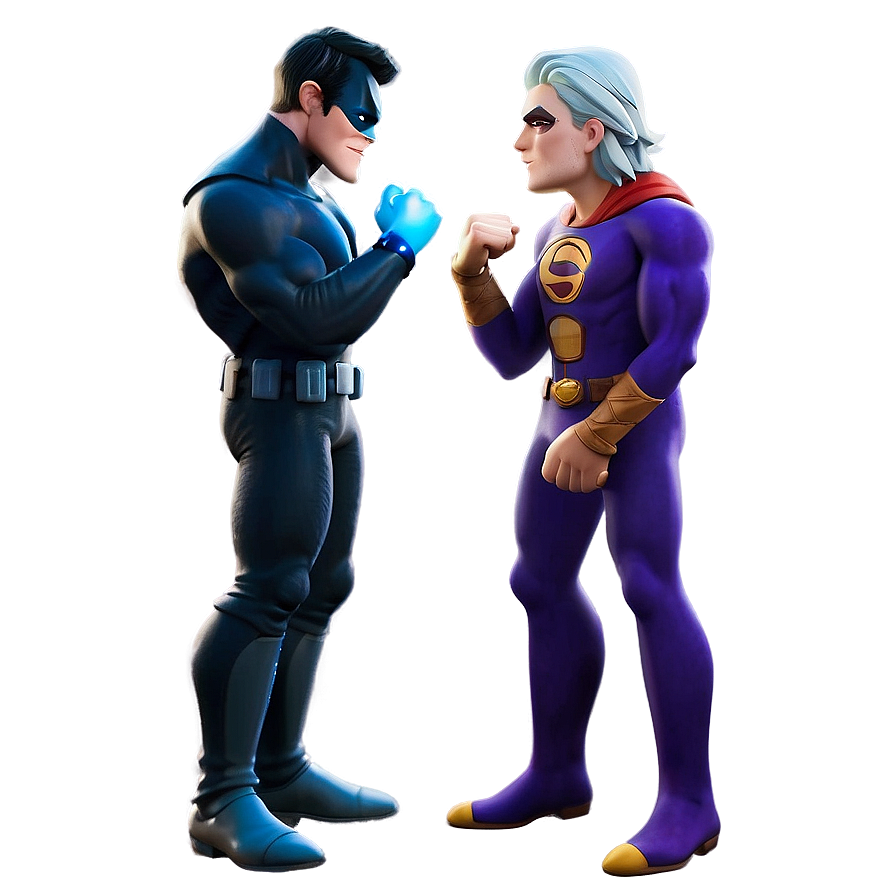 Hero Vs Villain Showdown Png 06242024 PNG