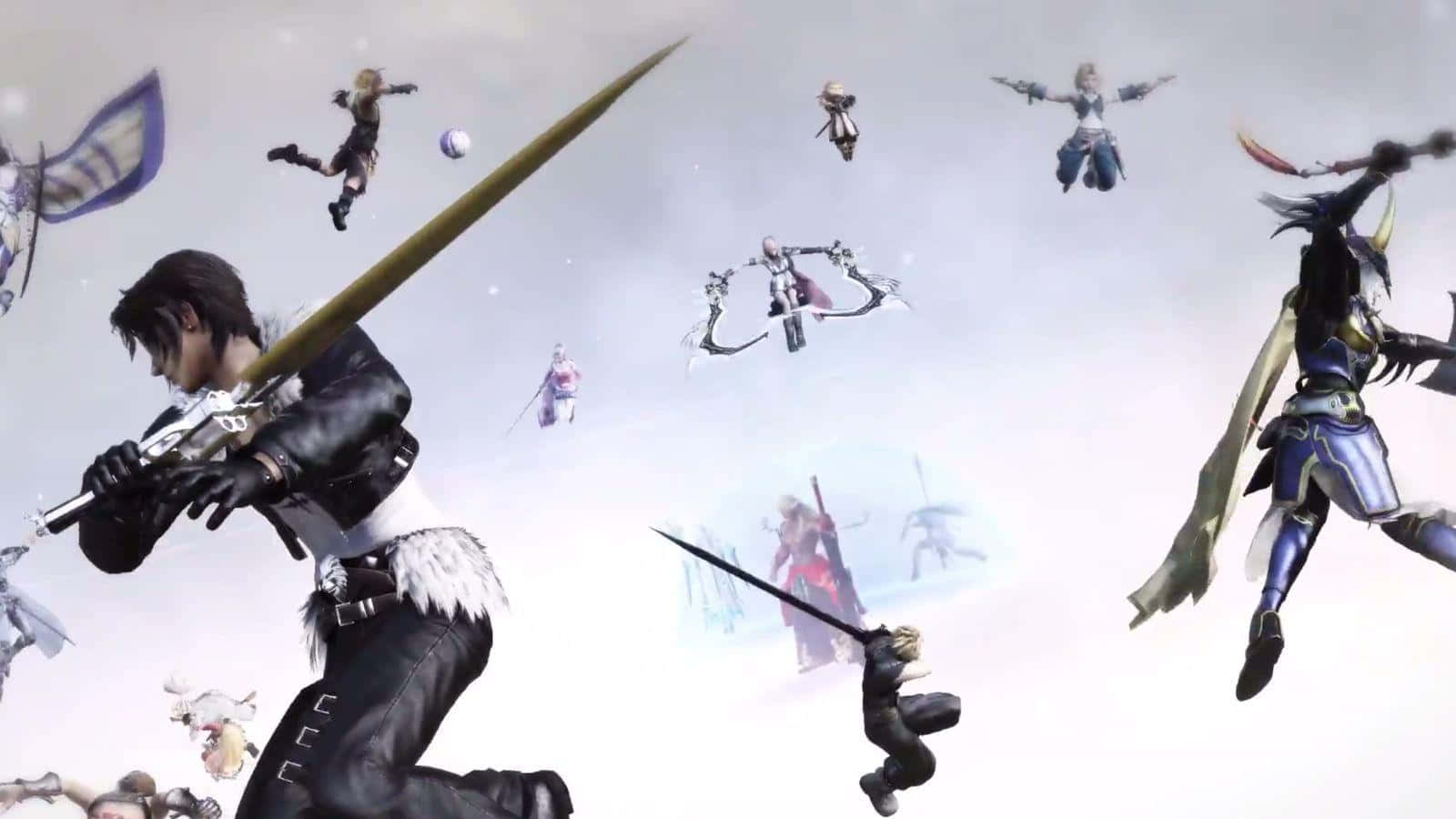 Heroes And Villains Clash In Dissidia Final Fantasy Wallpaper