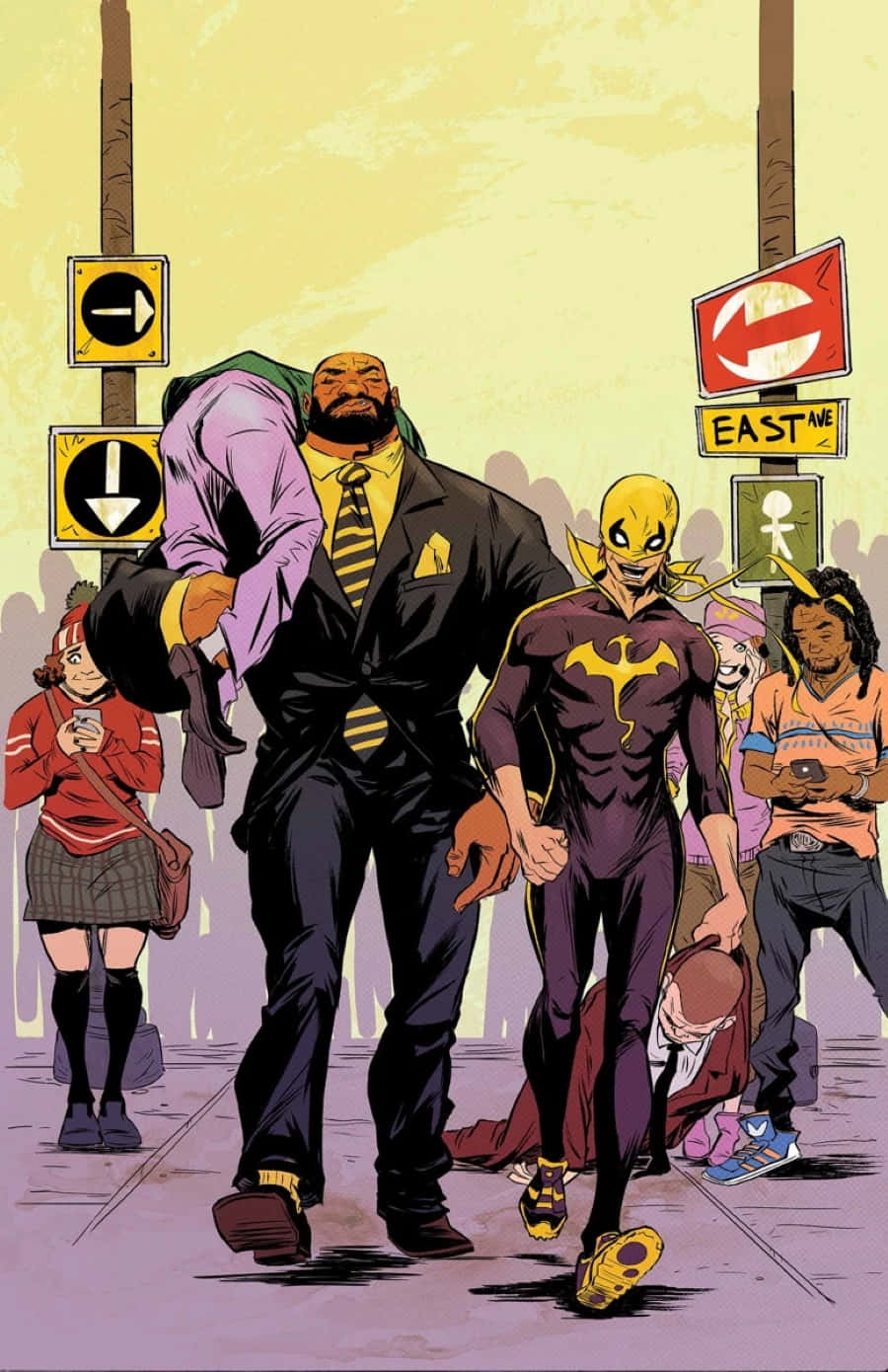 Heroes For Hire, featuring Luke Cage and Iron Fist Wallpaper