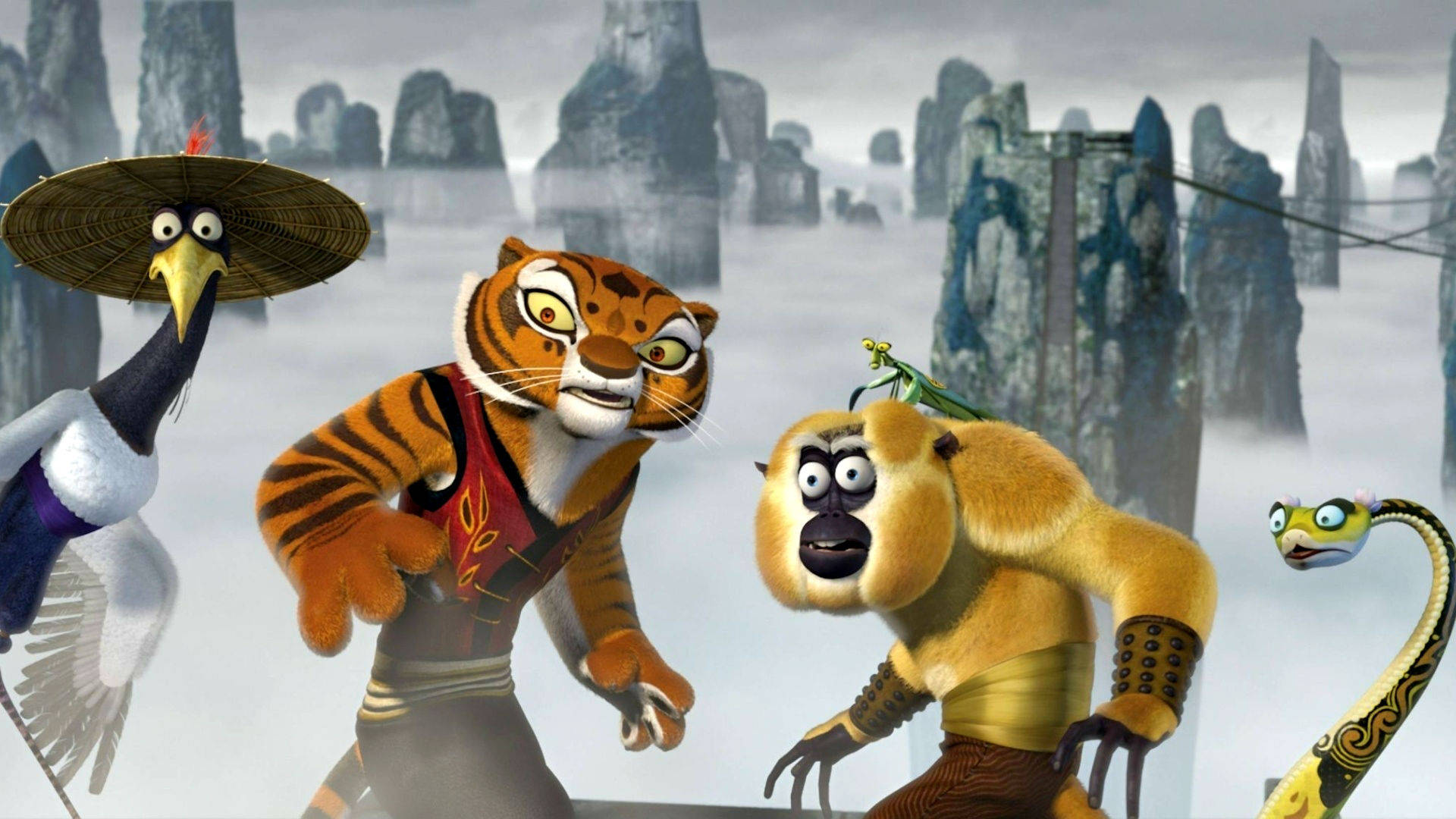 Heroes From Kung Fu Panda Looking Confused Picture