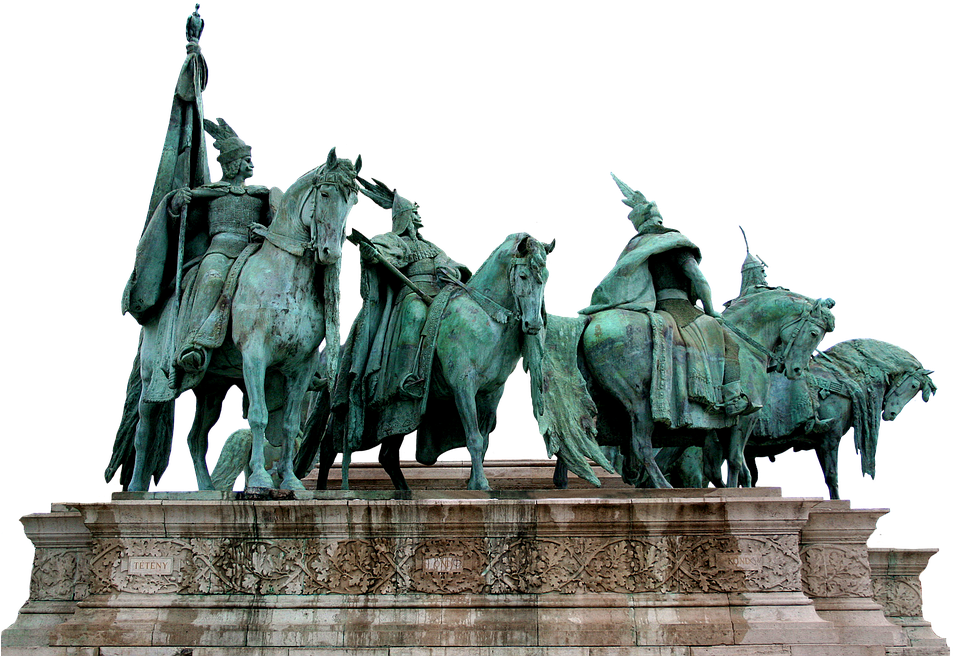 Heroes Square Budapest Statues PNG