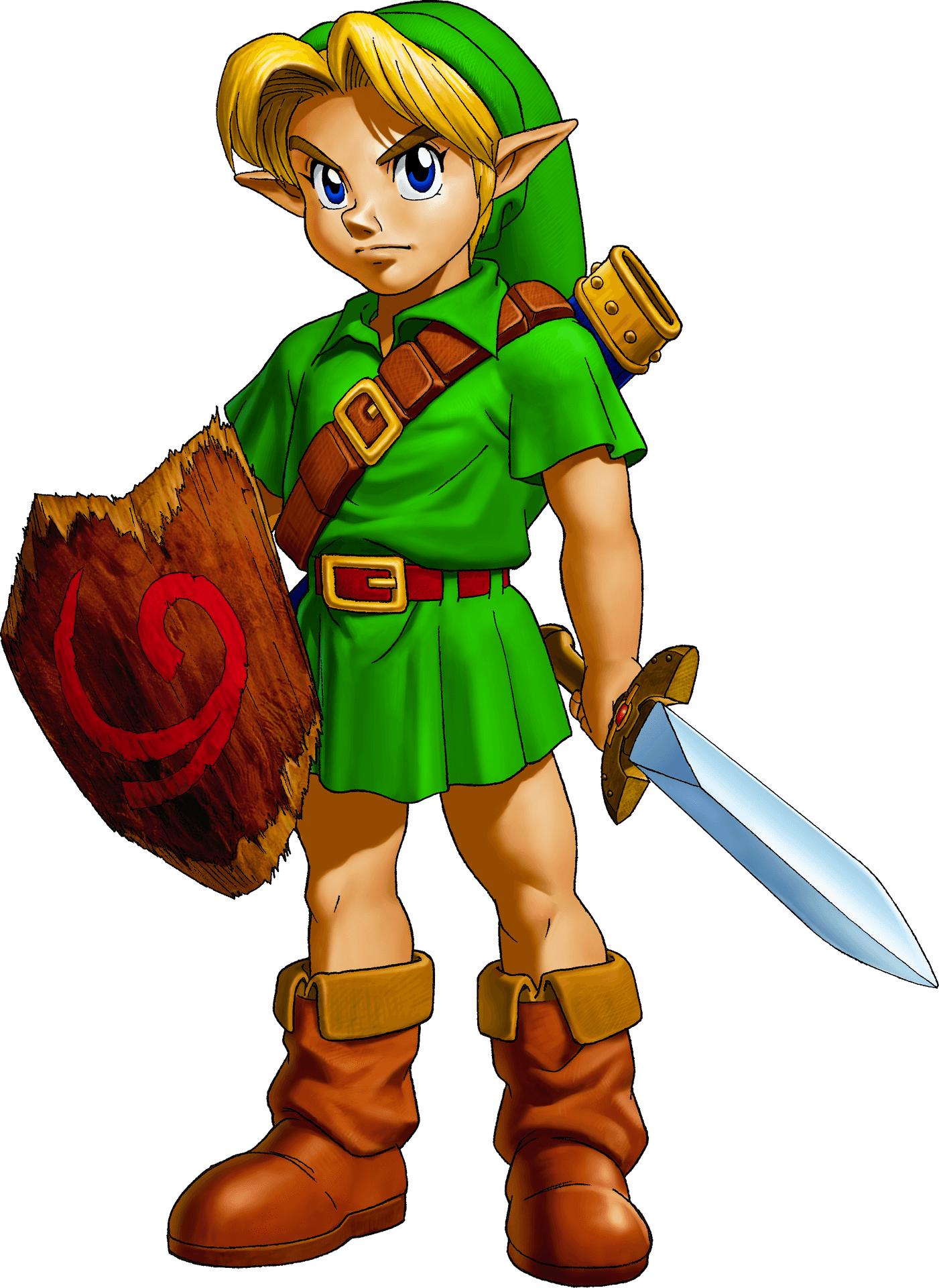 Heroic Elf Warrior Illustration PNG