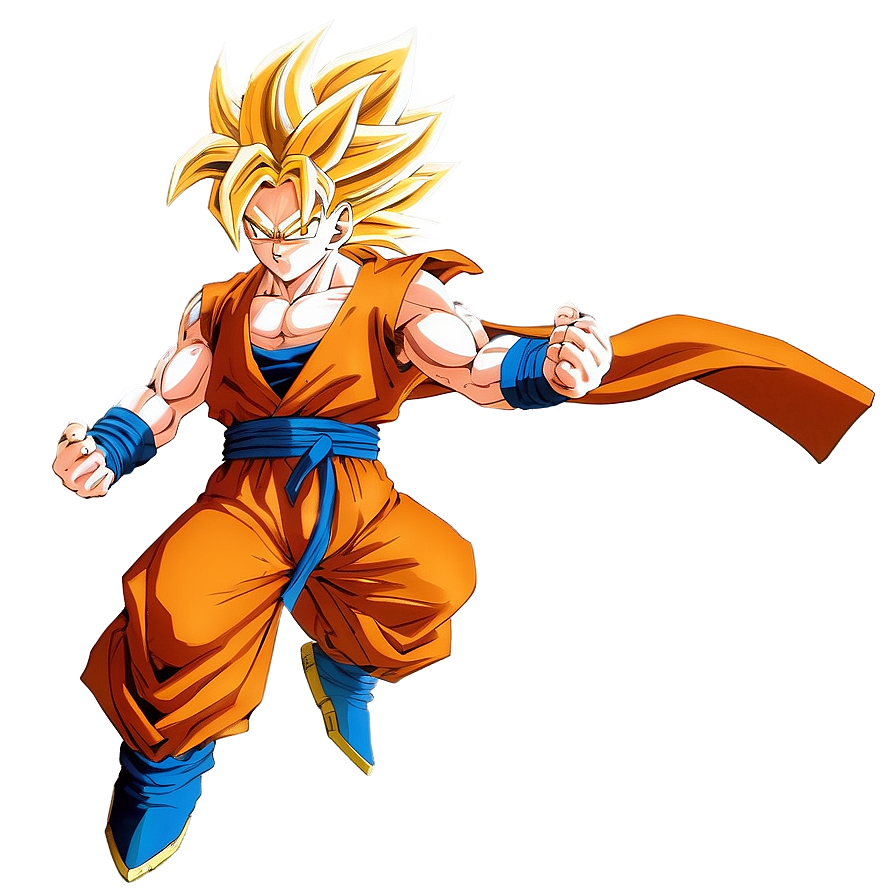Heroic Goku Ssj3 Pose Png Beh3 PNG