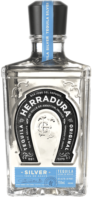 Herradura Silver Tequila Bottle PNG