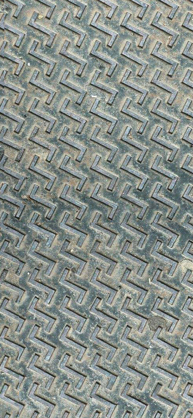 Herringbone Pattern Metal Texture Wallpaper