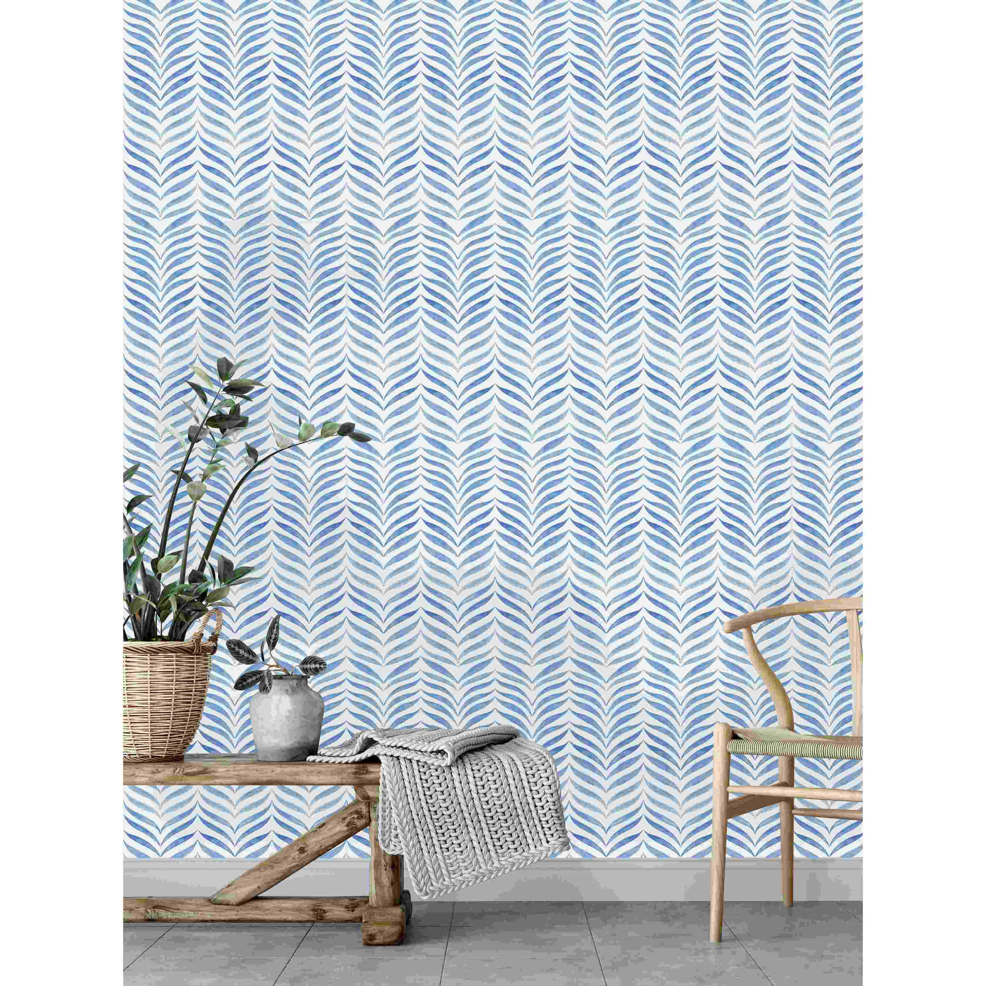 Herringbone Pattern Wallpaper Interior Wallpaper