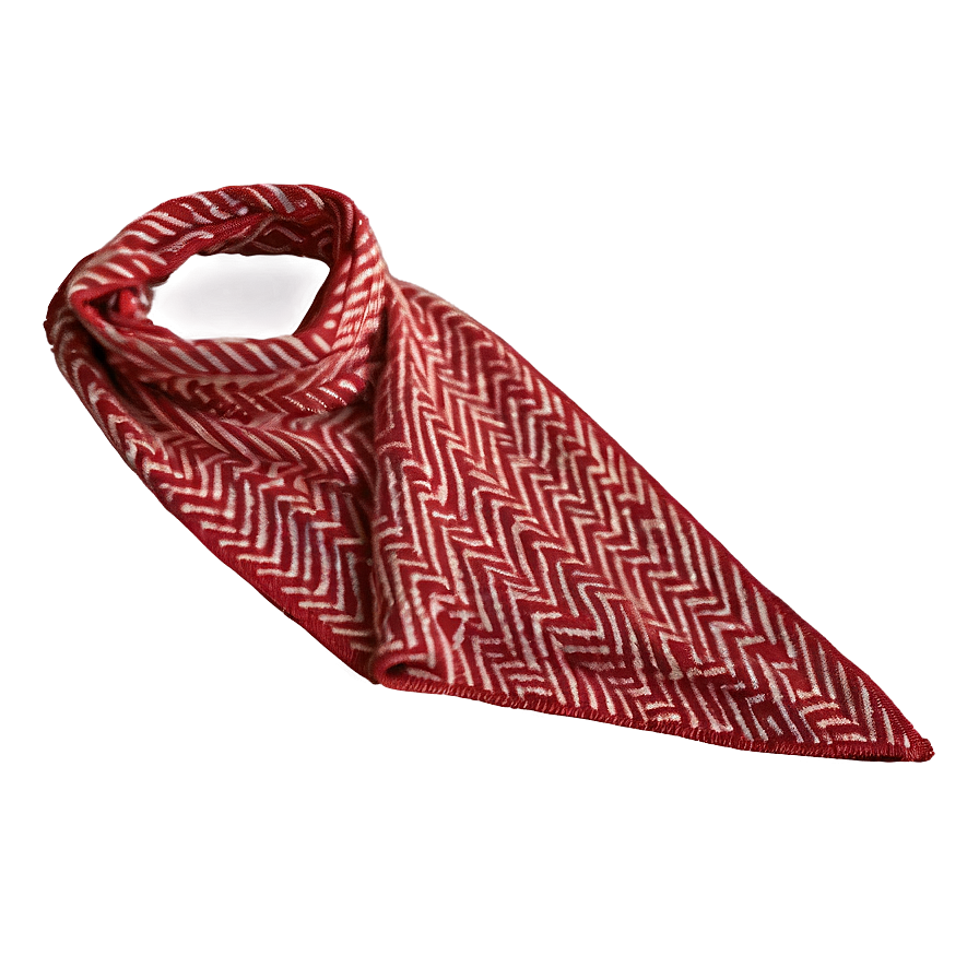 Herringbone Red Scarf Png 06252024 PNG