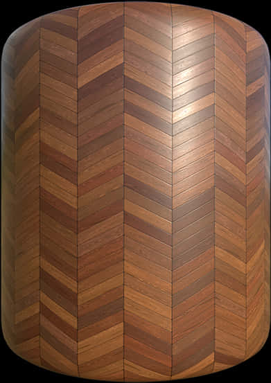 Herringbone Wood Floor Curved Surface PNG