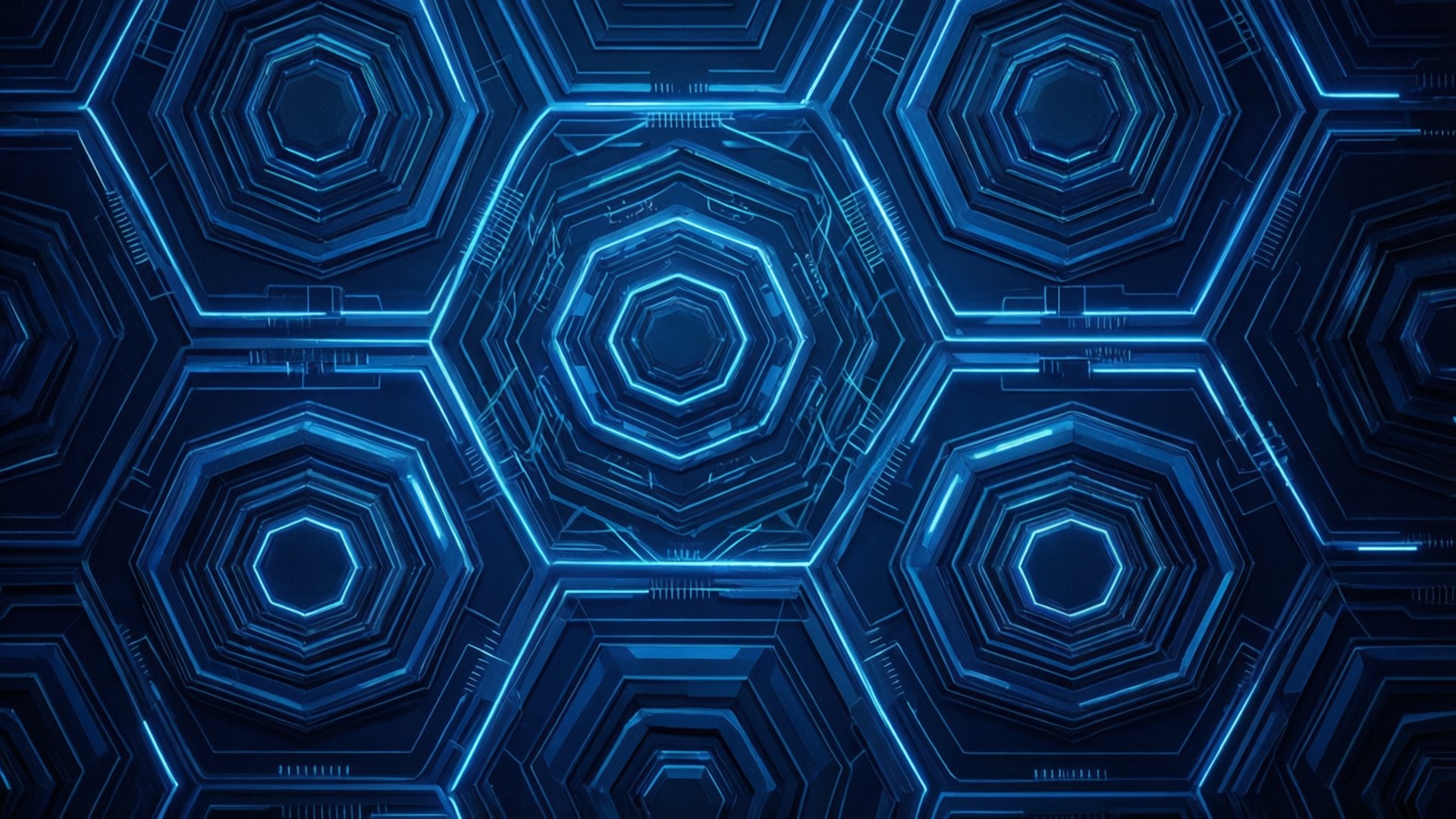 Hex Tech Abstract Fonds d'écran