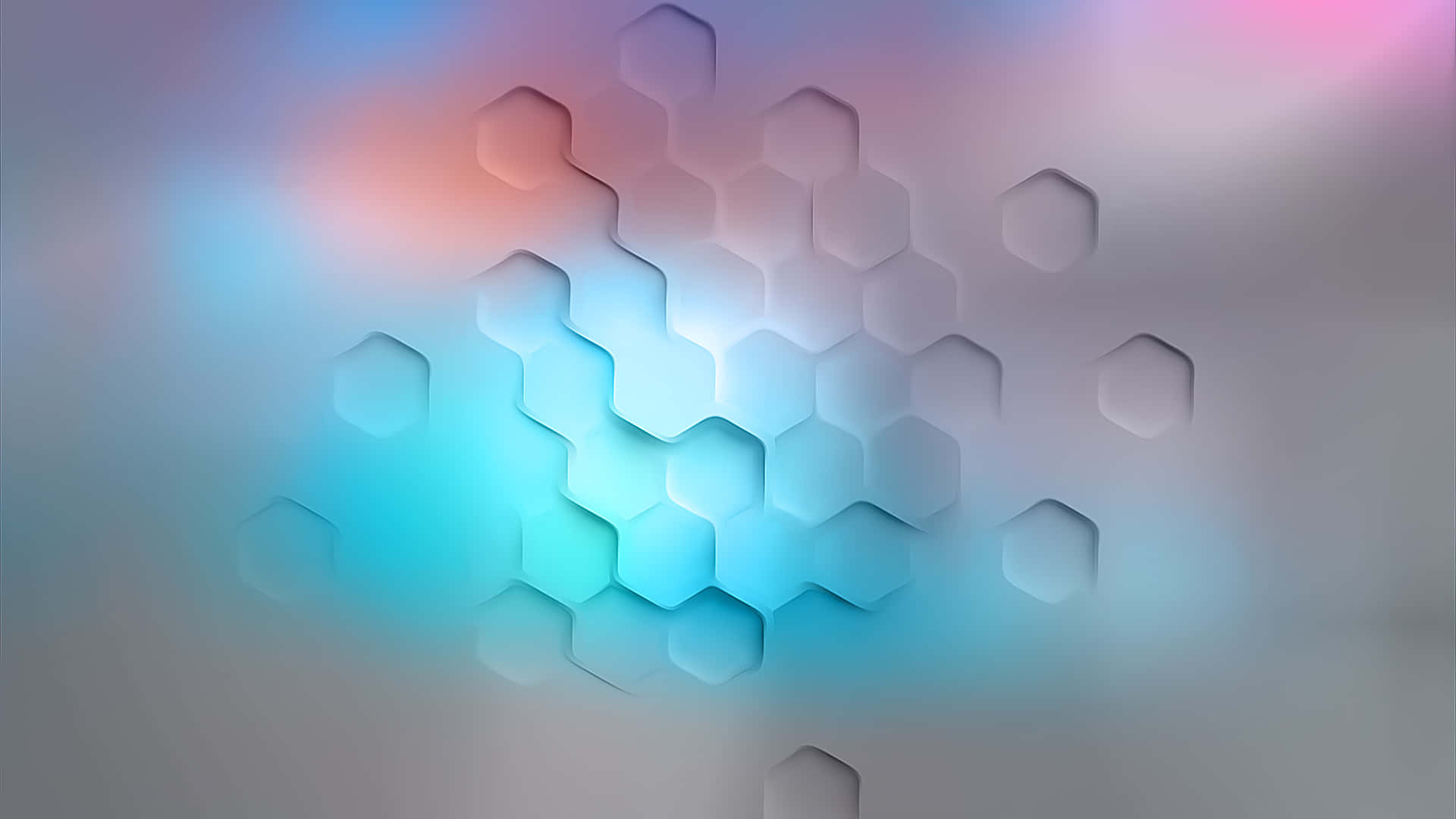 Abstrakte Hexagon 4K Tapet Wallpaper