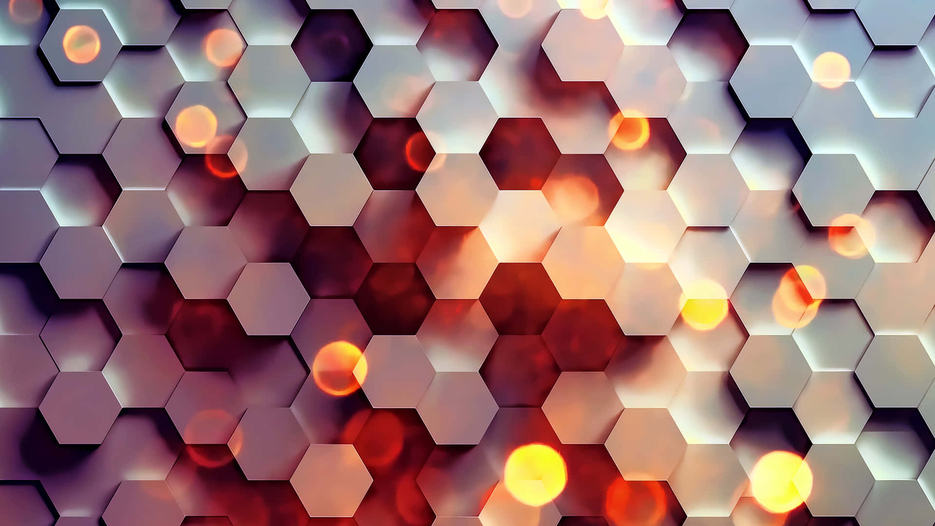 Udforsk abstrakte mønstre med Hexagon 4k tapet. Wallpaper