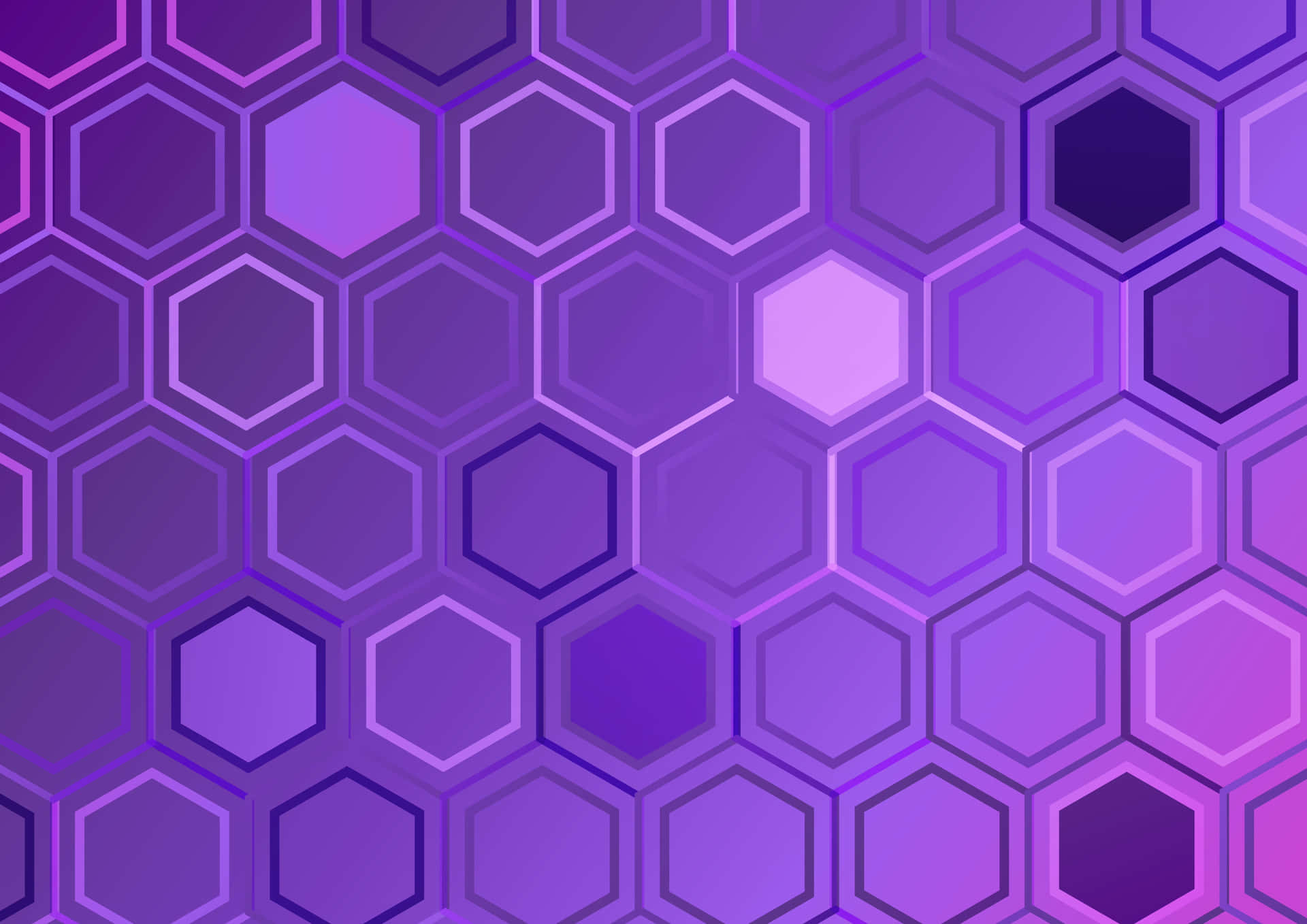 Geometrical pattern of hexagons in dynamic eye-catching colours.
