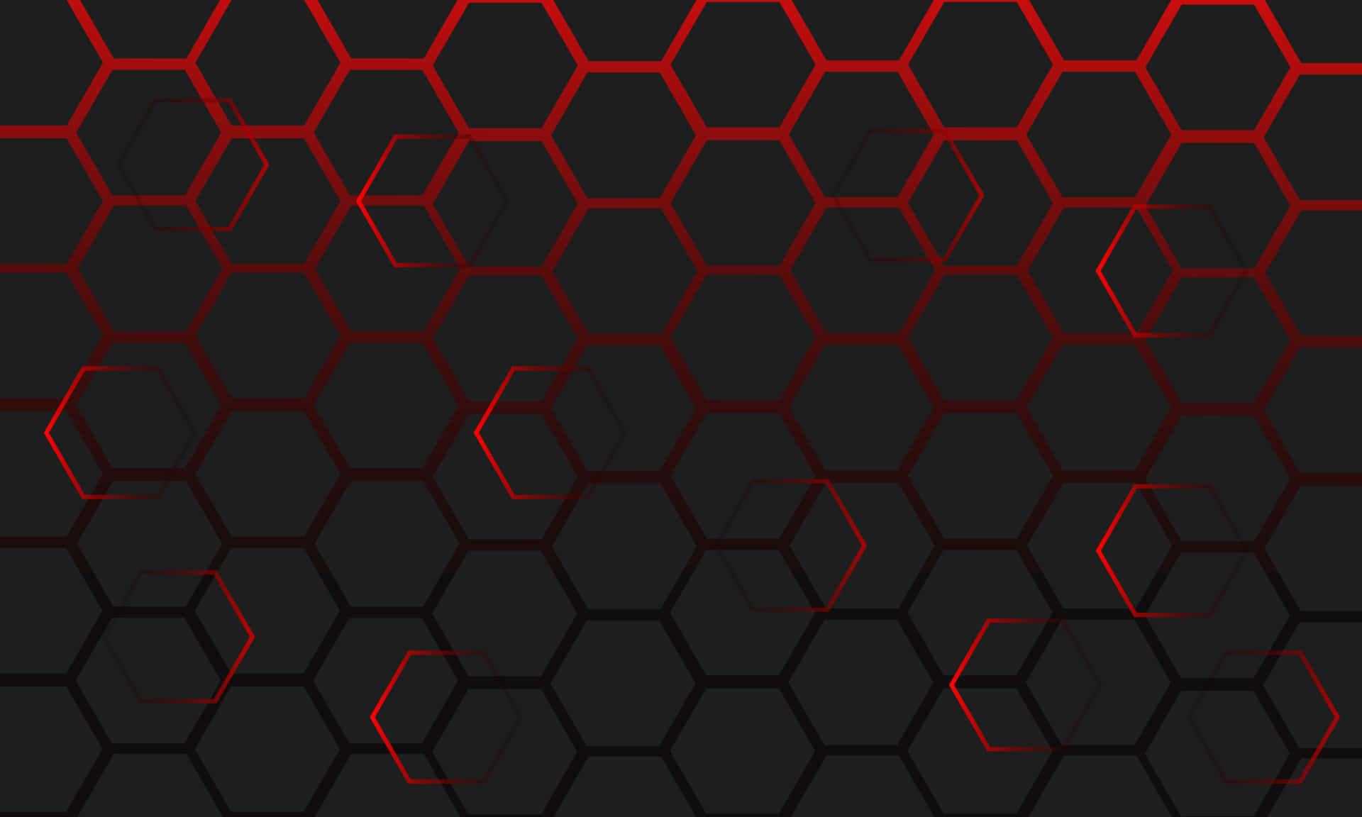 Rødhexagon Baggrund Med Sorte Og Røde Hexagoner.