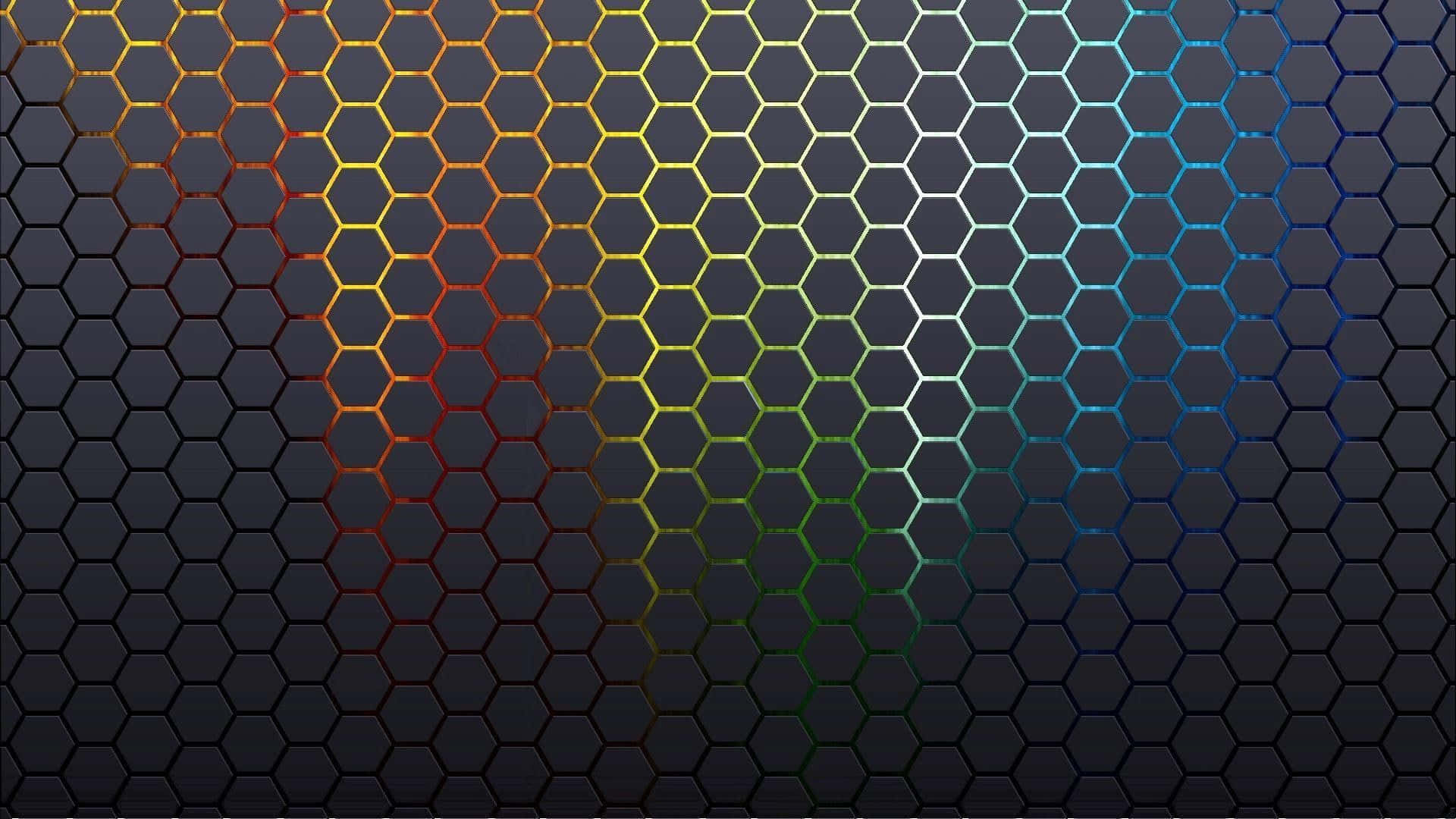Etfragmenteret Mønster Af Hexagoner
