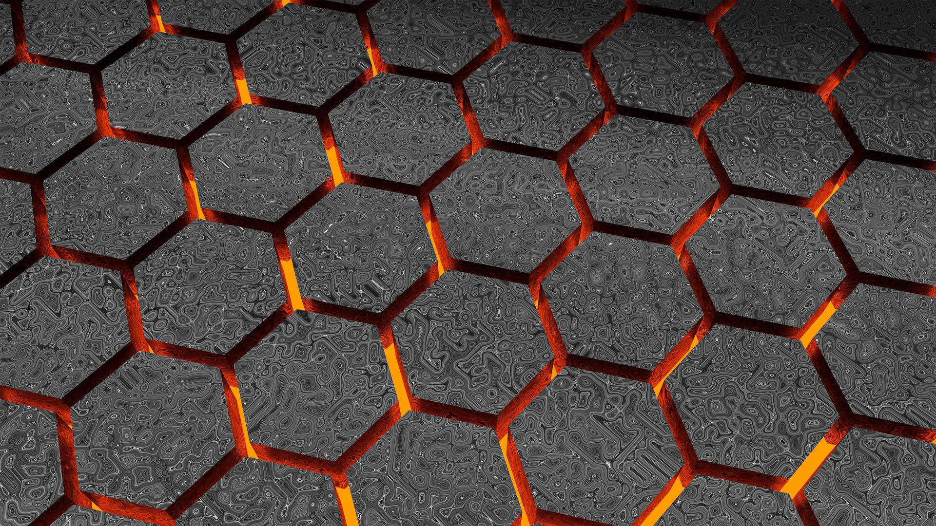 Hexagon Marmor Maling Mønstre Wallpaper