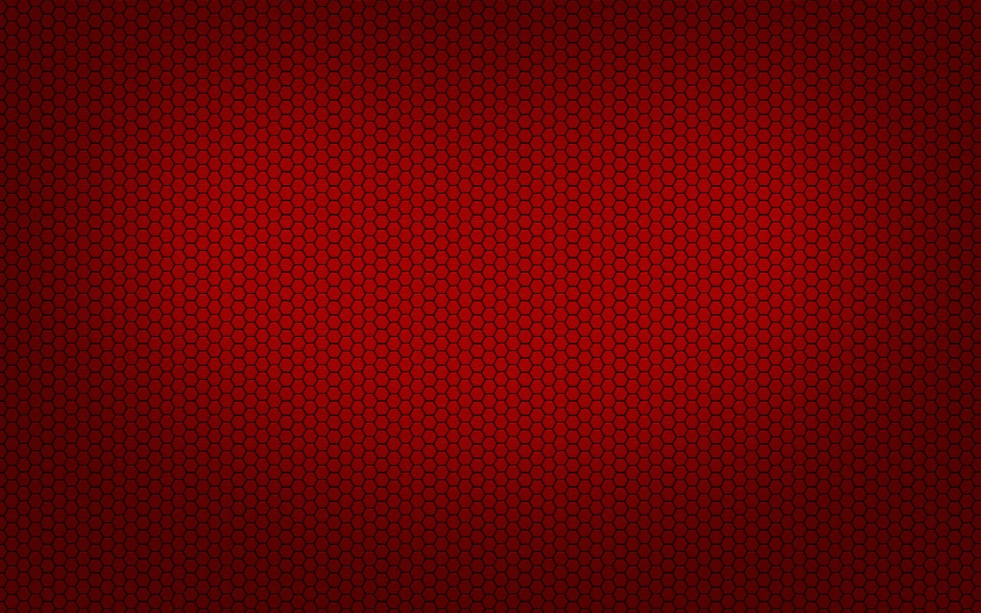 Hexagonmuster Auf Einfarbigem Rot Wallpaper