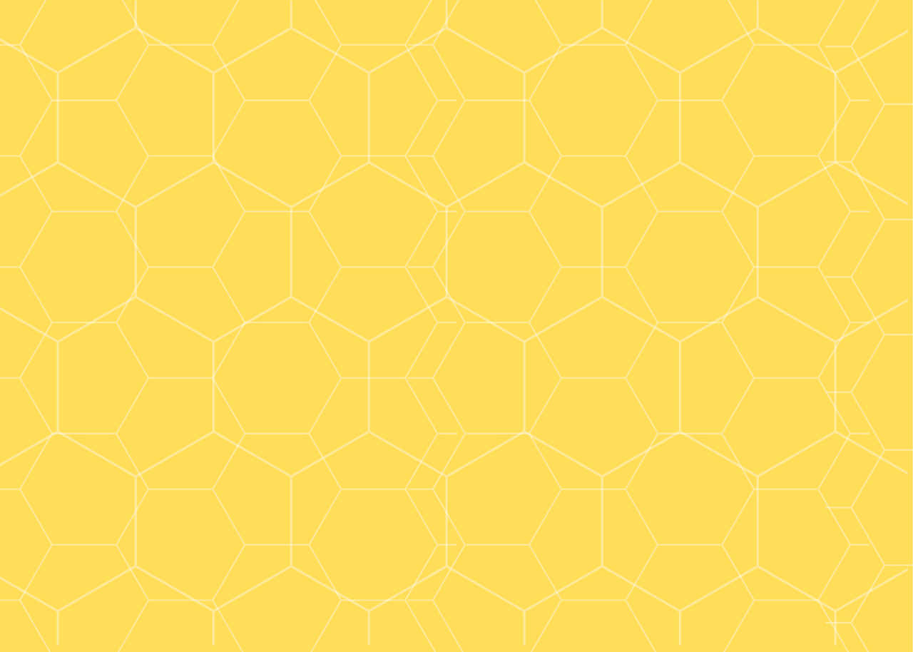 Hexagon Yellow And White Honeycomb Pattern Picture