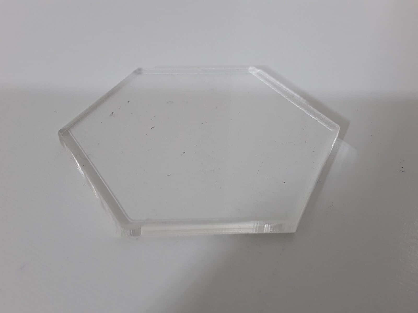 Hexagon Glass On White Surface Picture
