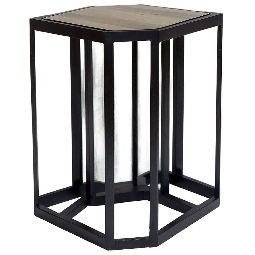 Hexagon Side Table Png 06132024 PNG