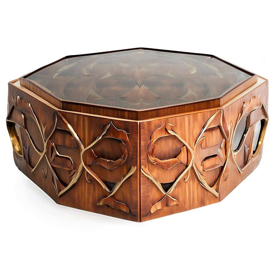 Hexagon Side Table Png 2 PNG