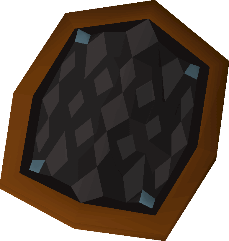 Hexagonal Black Shield Graphic PNG
