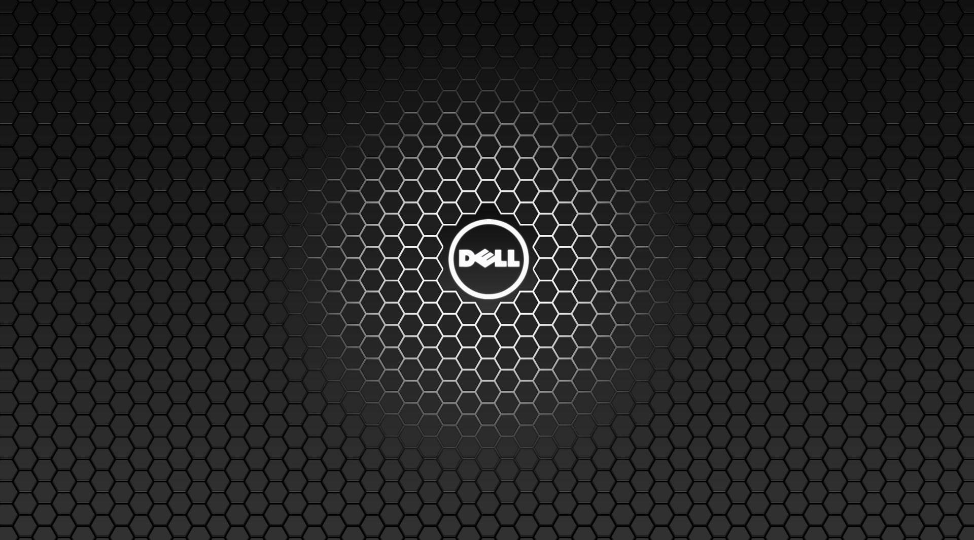 Bakgrundsbildför Dell-laptop Med Hexagonalt Mönster. Wallpaper